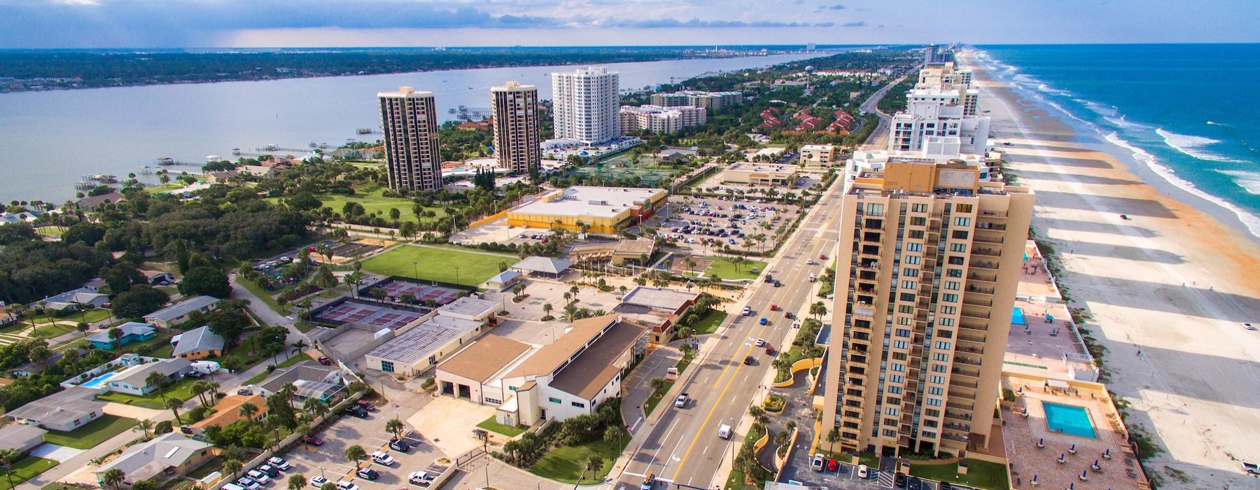 a city next to the water